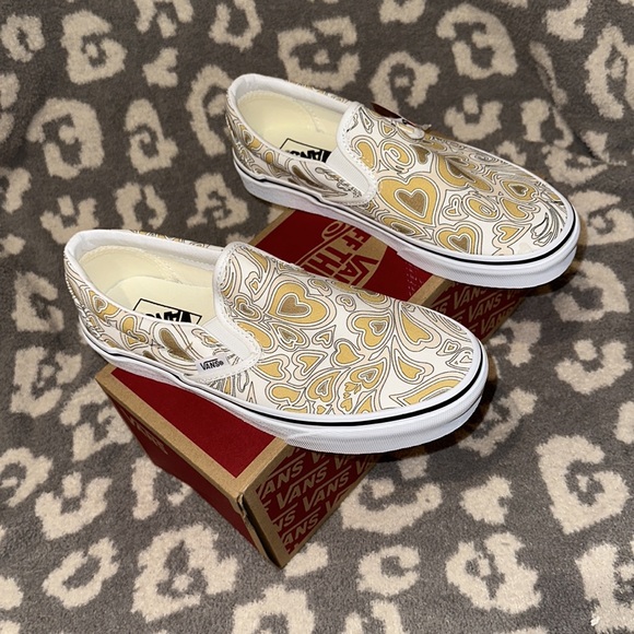 Vans Classic Slip-On Project X Trippy Hearts Multi/White Sneakers New - Picture 9 of 17